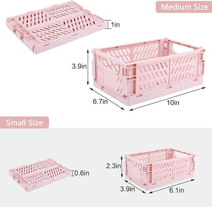 Plastic Baskets for Desk Organizing, Drawer Organizer, 2 Medium+2 Small Durable - Image 2
