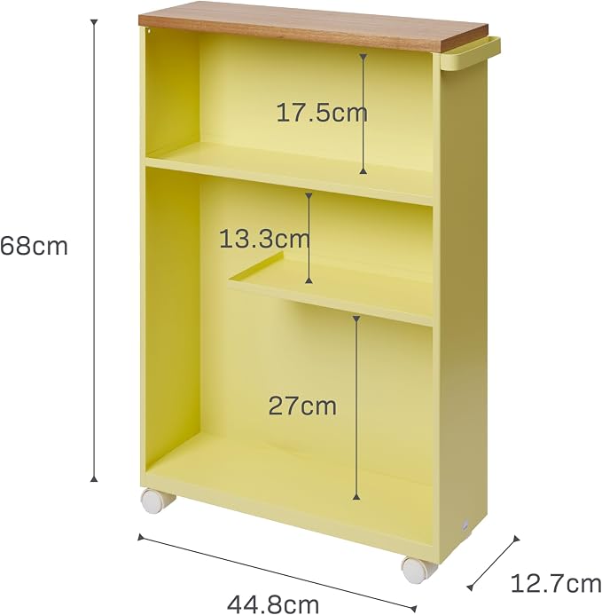 YAMAZAKI Home Bathroom Cart, Rolling Slim Utility Storage - Image 9