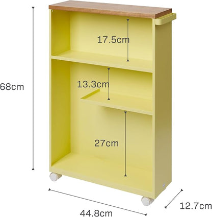 YAMAZAKI Home Bathroom Cart, Rolling Slim Utility Storage - Image 9