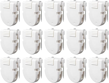 15 Pcs Cubicle Clips Plastic Cubicle Hooks by NICECRAFT