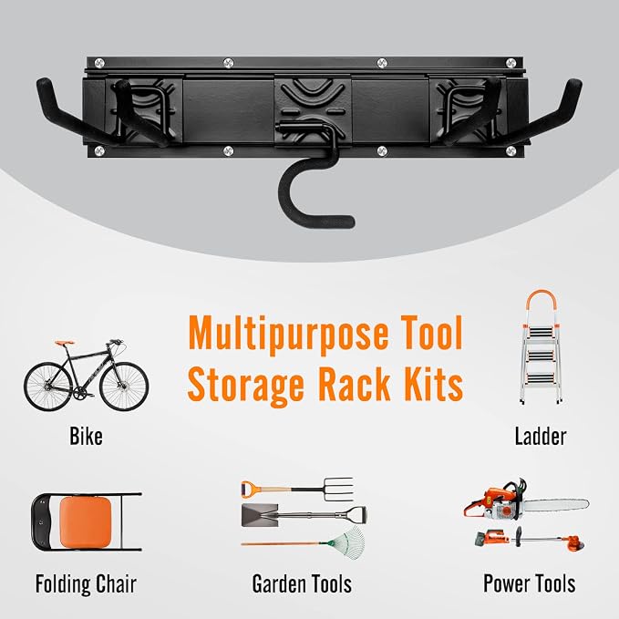 Garage Garden Tool Storage Rack Organizer Wall Mount, Yard Shovel Rack Holder - Image 5