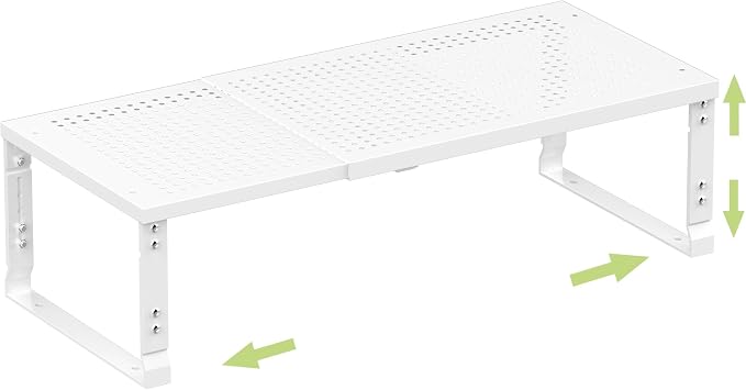 Heavy-Duty Adjustable Metal Shelf Organizer by Unknown