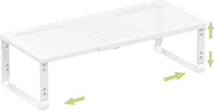 Heavy-Duty Adjustable Metal Shelf Organizer by Unknown