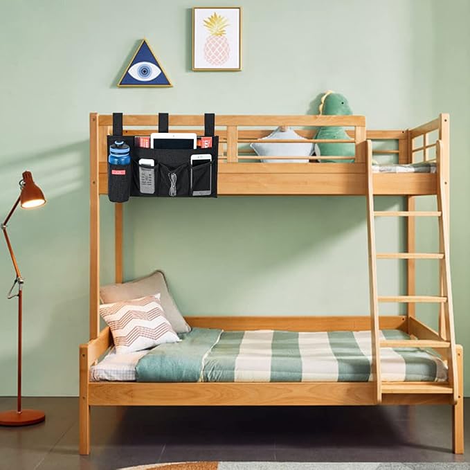 Linen Bedside Caddy, Bedside Storage Organizer - Image 7