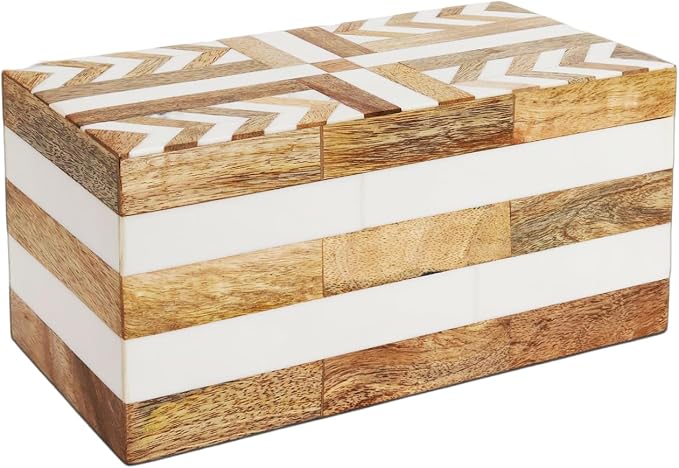 Handicrafts Home White Large Decorative Storage Box by HandicraftsHome
