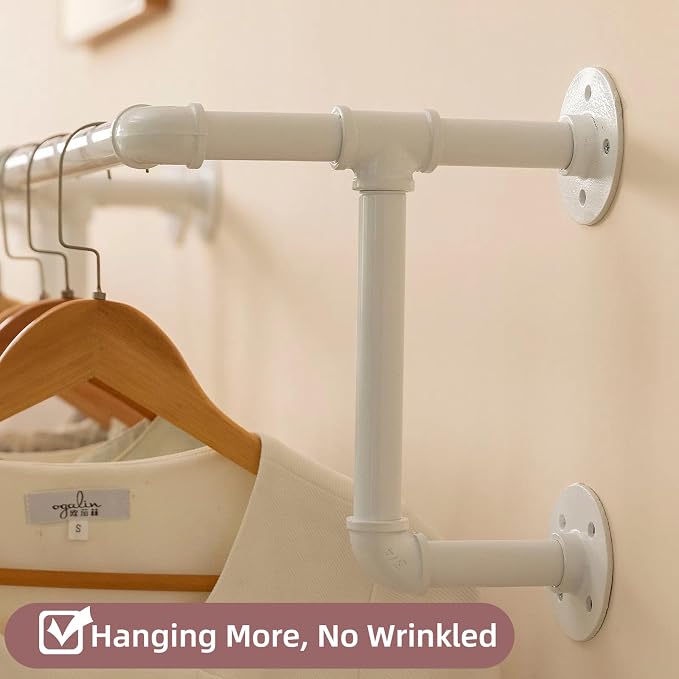 Clothes Racks, Industrial Pipe Clothing Racks - Image 6