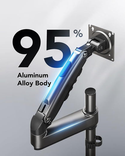 HUANUO Single Monitor Arm, Adjustable Desk Mount - Image 5