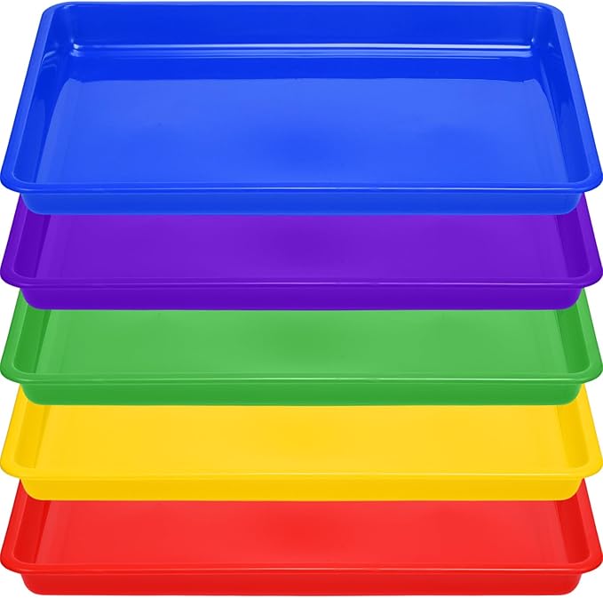 Hoteam 10 Pcs Flat Storage Organizer Tray Bin Paper Tray by Hoteam