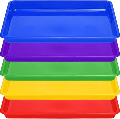 Hoteam 10 Pcs Flat Storage Organizer Tray Bin Paper Tray by Hoteam