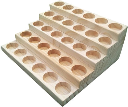Wooden Essential Oil Display Stand 5 Tier Essential Oil Holder Solid Wood by LONG+TAO