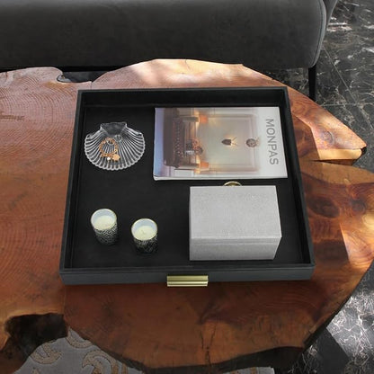 HofferRuffer Elegant Decorative Serving Tray, Coffee Table Serve Tea, Coffee or - Image 7