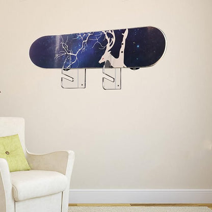 Skateboard Rack Wall Mount Double Layer Skateboard Display Rack Wall Mount - Image 6