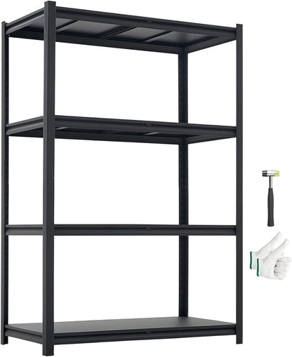 VEVOR Storage Shelves, 4-Tier Adjustable, 2400 lbs Capacity, Heavy Duty Garage by VEVOR