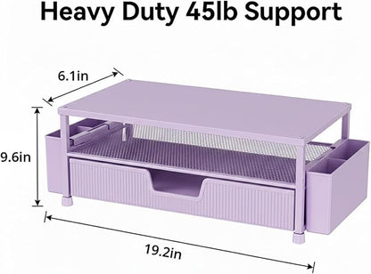 ECOLOVI Desk Organizer and Accessories, 2-Tier Computer Monitor Stand Rise - Image 2
