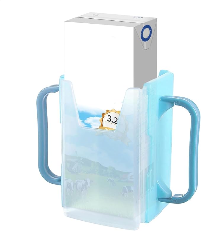 Milk Carton Holder Adjustable Folding Spill Proof Telescopic | Milk Box by Unknown