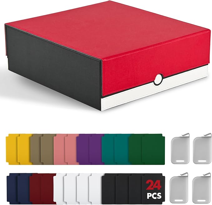 ZLCA Card Storage Box Holds 3200+, Deck Storage Case by ZLCA