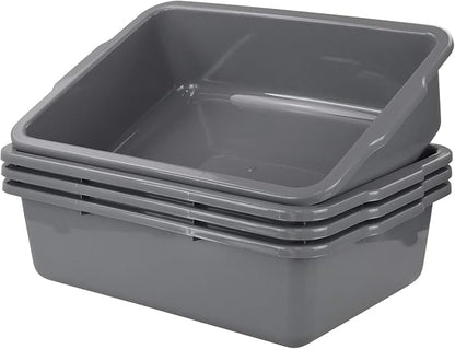 4-Pack Large Plastic Bus Box, Commercial Tote Box, 32 L, and cleaning tasks - Image 7