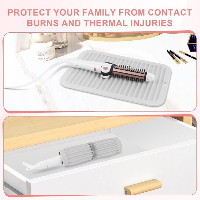 Large Silicone Heat Resistant Mat, Professional Hot Hair Tools Mat - Image 5