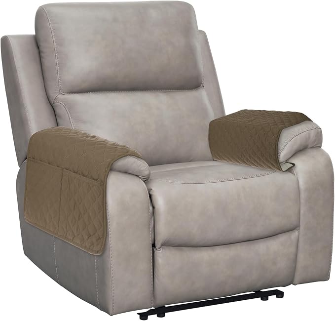 uxcell 2 PCS Armrest Covers, Couch Arm Cover Furniture Protect Slide Recliner by uxcell