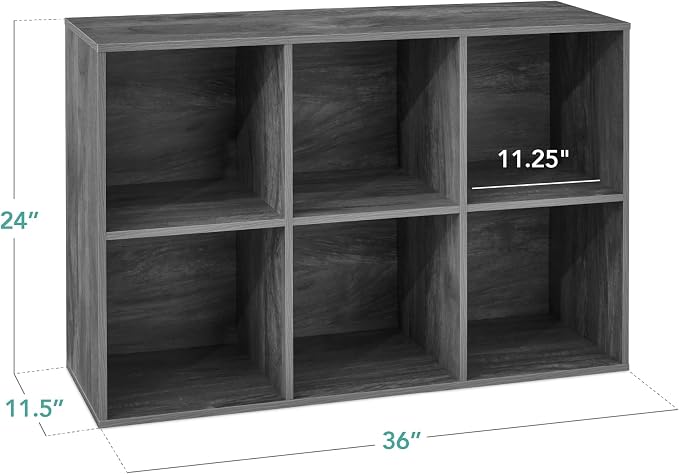 Best Choice Products 6-Cube Storage Organizer, 11in Shelf Opening, Display Shelf - Image 2