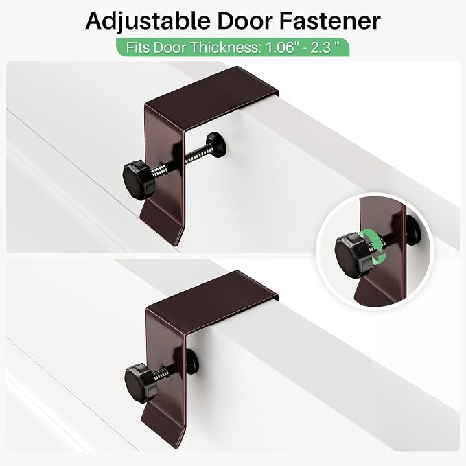 SNTD 8 Tiers Over the Door Organizer, Bronze | Pantry Door Organizers and - Image 3