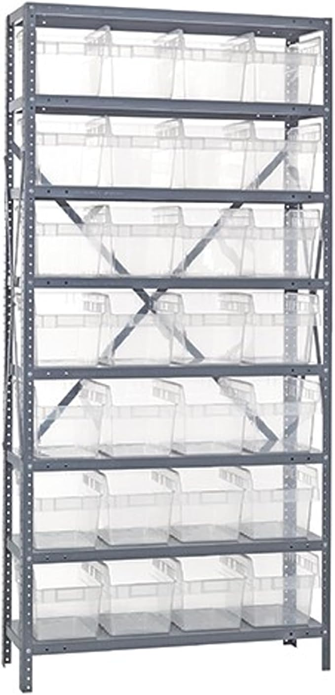 Quantum Storage Systems 1275-SB807CL Solid Heavy Duty 8 Shelves 28 STORE-MAX by QuantumStorageSystems
