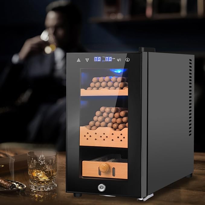 25L Cigar Electric Humidor, Thermostatic Electric Cooler Cabinet - Image 6