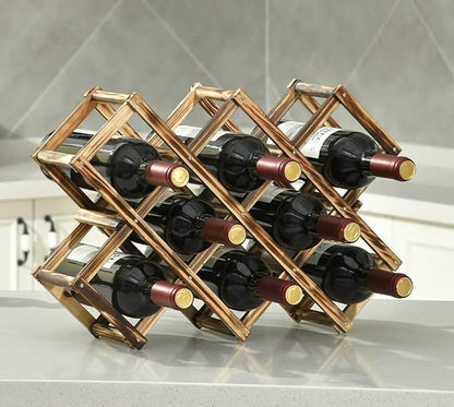 Freestanding Stackable Wine Rack Organizer - Image 3