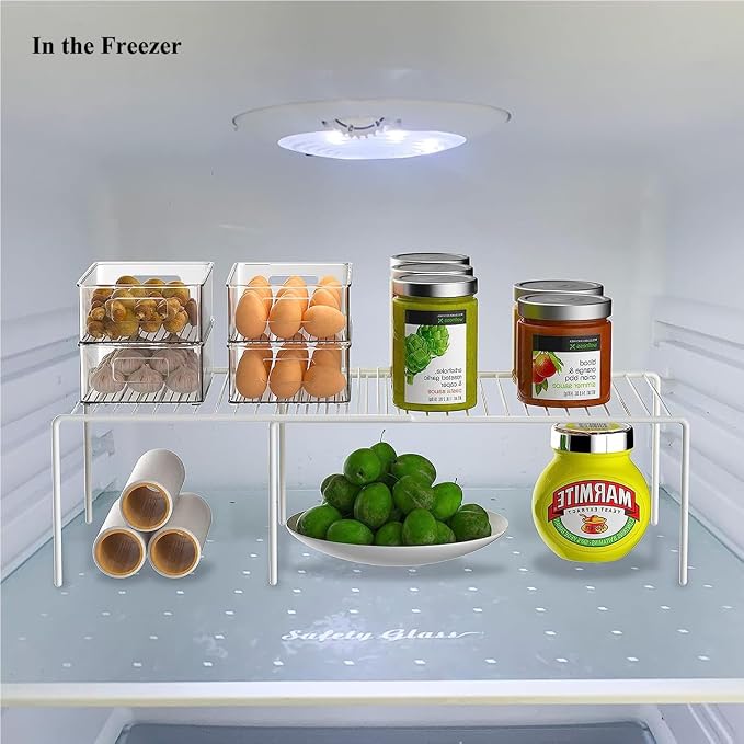 Kitchen Cabinet Organizer and Storage Shelves Expandable Freezer Shelf - Image 2