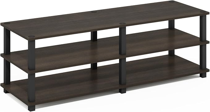Furinno 14038DBR/BK TST No Tools 3-Tier Wide Shoe Storage Rack, Dark - Image 5