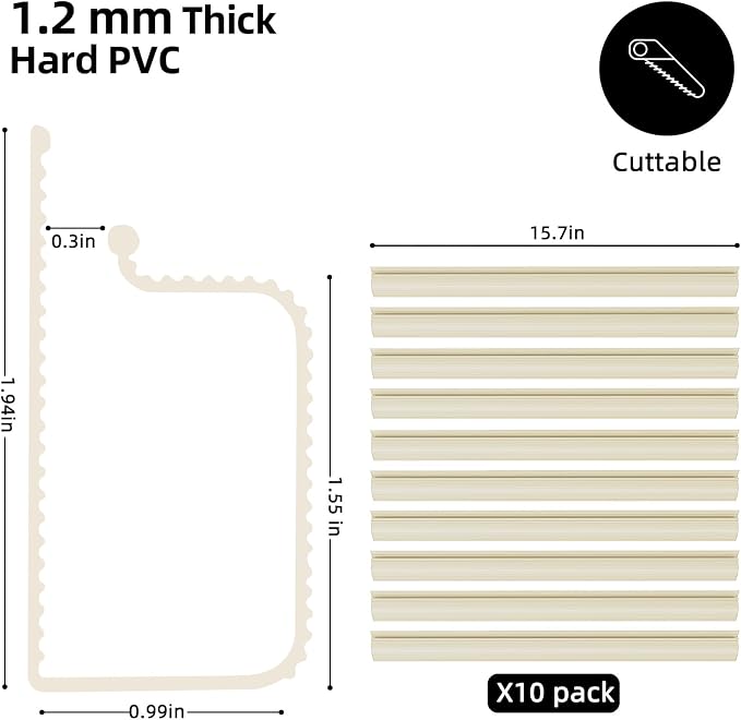 YECAYE 157in Cable Management, Cord Organizer, Easy Install Self-Adhesive Cable - Image 2