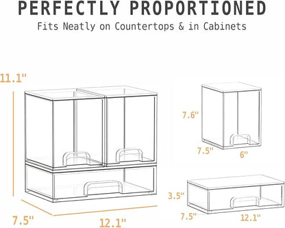 Baby Bottle Organizer, Large Capacity Stackable Acrylic Storage - Image 2