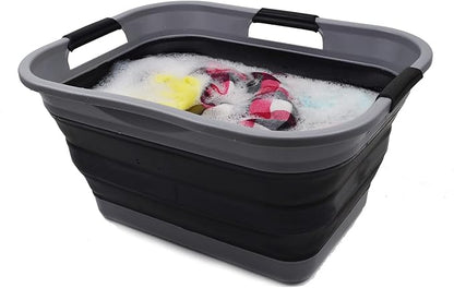 SAMMART 30L Collapsible Plastic Laundry Basket - Image 5