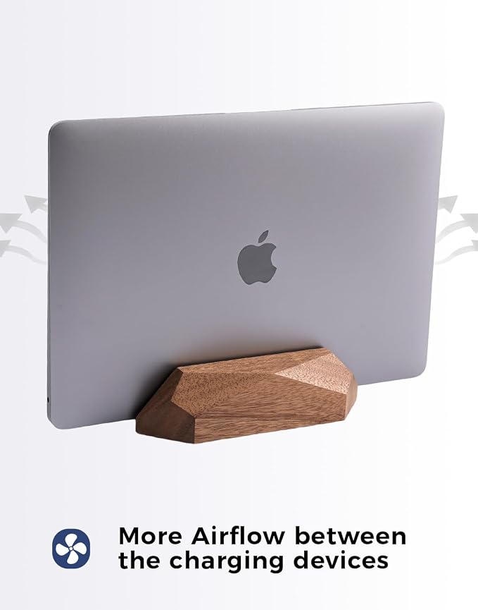 Adjustable Vertical Laptop Stand, MacBook Holder - Image 5