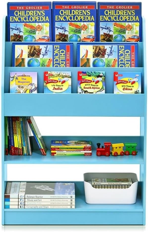 Furinno LOVA Book Shelf, 5-Tier Magazine Bookshelf, Bookcase - Image 6
