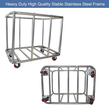 Commercial Laundry Cart With Wheels - Image 5