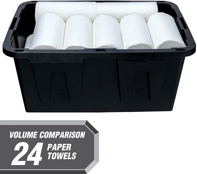 27-Gallon Heavy-Duty Plastic Storage Tote - Image 4