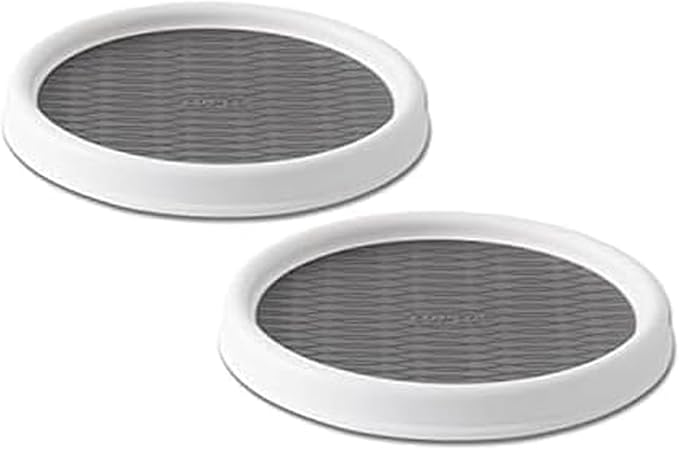 Copco 9 Inch Non Skid Pantry Cabinet Lazy Susan Turntable, Spinning Organizer by Copco