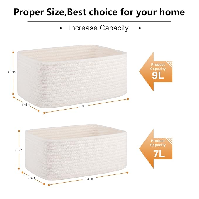 4 Pack Small Storage Shelf Baskets - Image 3