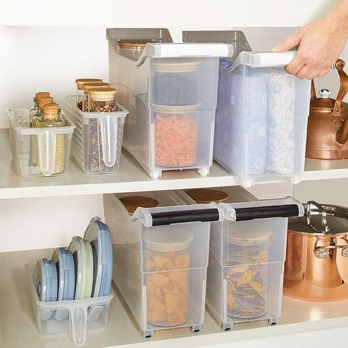 Storage Bin with Handle and Rolling Wheels - Image 4
