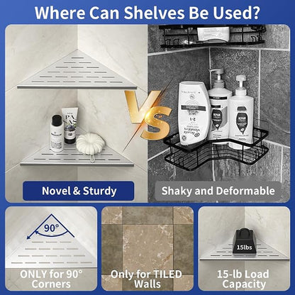 Corner Shower Shelf, Large Size - Image 5
