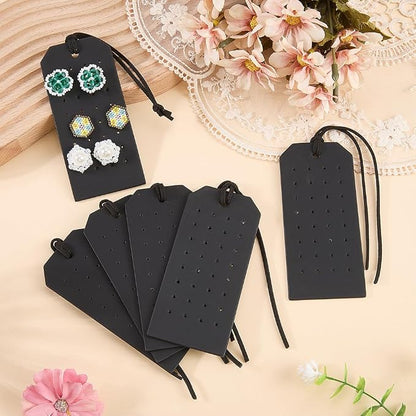 PU Leather Jewelry Earring Holders, 32 Holes, 1.2mm Cord, Stud Organizer - Image 4