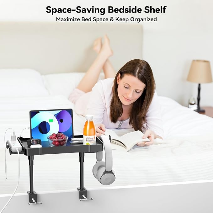 Bedside Shelf Bunk Bed Shelf Bedside Organizer Adjustable Height Top Bunk Bed - Image 8