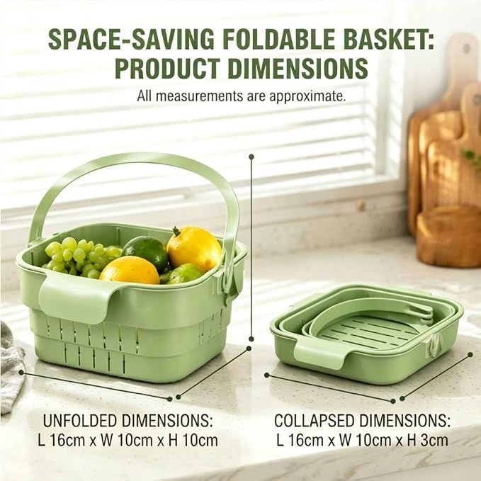 Hanging Sink Drain Basket, Collapsible Kitchen Strainer Basket | Foldable - Image 7