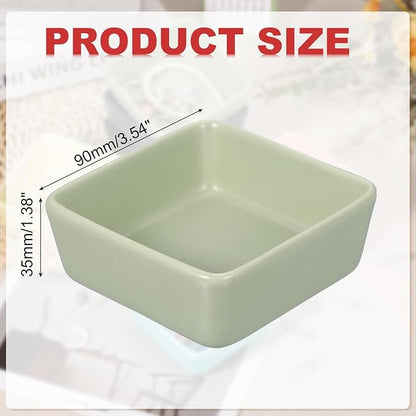 PATIKIL Square Paper Clip Holders, Ceramic Bowl Dish Clip Dispenser Organizer - Image 2