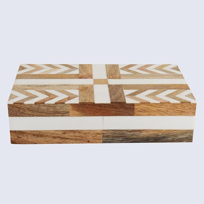 Handicrafts Home White Decorative Storage Box - Image 5