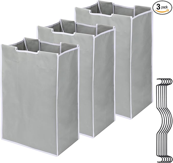 3 Bag Laundry Sorter Replacement Bags by Jhua