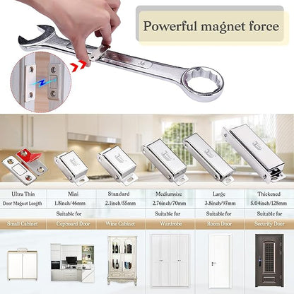 Cabinet Magnetic Catch Jiayi 14 Pack Ultra Thin Cabinet Door Magnets Stick on - Image 2