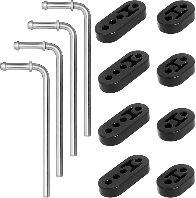 4 Pieces Exhaust Hanger Rods Stainless Steel 90° bend 7.5 inch Long by PALOZO