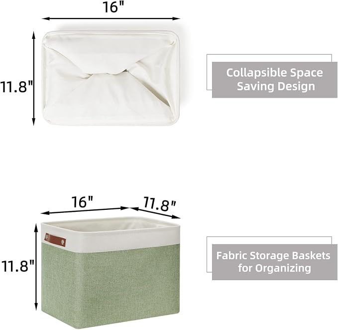 HNZIGE Large Fabric Storage Baskets - Image 6